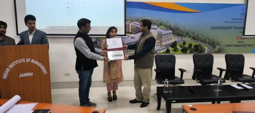 Community Leadership Executive Course- A CSR Initiative of IIM Jammu for the People and Community of J & K concludes on a promising note